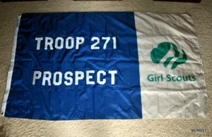 GIRL SCOUT - BANDERA TROPA GIRL SCOUT - TROPA 271 PROSPECTO - Imagen 1 de 3