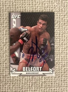 2013 Topps UFC Knockout #112 Vitor Belfort Signed Card IP Auto PSA Certified - Picture 1 of 3