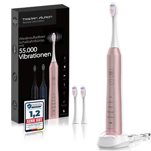 Tristan Auron 55000 Vibrationen Elektrische Zahnbürste Schallzahnbürste Pink - Bild 1 von 7
