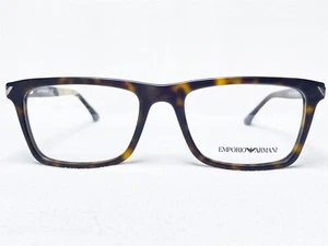 NEW Emporio Armani EA3071 5089 Mens Havana Rectangle Eyeglasses Frames 53/17~140 - Picture 1 of 6