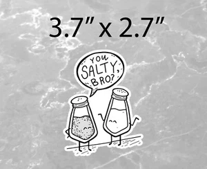 You Salty Bro? Stop Being Salty Decal Bumper Sticker Vinyl Waterproof Salt - Bild 1 von 1