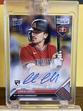 Corbin Carroll 2023 Topps Road to Opening Day RC ON CARD Auto /99 ROY DBACKS