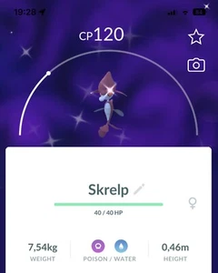 Shiny Skrelp Pokemon Gen6 Go Same/30 Day Pokémon Kalos Dragalge Read Desc - Picture 1 of 1