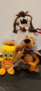 Halloween Toons of Terror Tweety Bird Pumpkin, Taz Devil And Scooby Doo Vampire - Picture 1 of 5