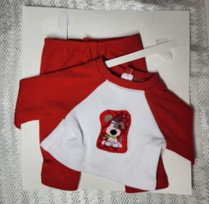 Pijama de Navidad pijama ropa de dormir se adapta a 15" Bitty Baby American Girl muñeca doble - Imagen 1 de 2