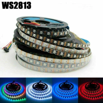 DC5V WS2813 Led Pixel Strip Dual-Signal 30/60/144 pixels/m WS2812B Updated 1m-5m - Image 1 of 4