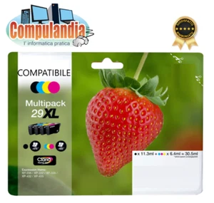 Compatibile Epson FRAGOLA 29 XL 2991 2992 2993 2994 - Kit 8 Cartucce - Foto 1 di 1