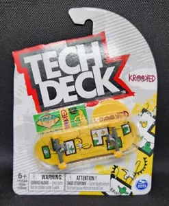 Tech Deck RARE Fingerboard Krooked 32mm 🛹 Anderson Yellow - Bild 1 von 4
