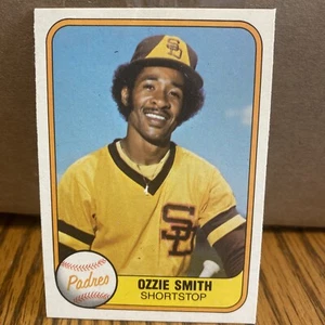 1981 Fleer Ozzie Smith #488 Padres Cardinals Mint - Picture 1 of 2