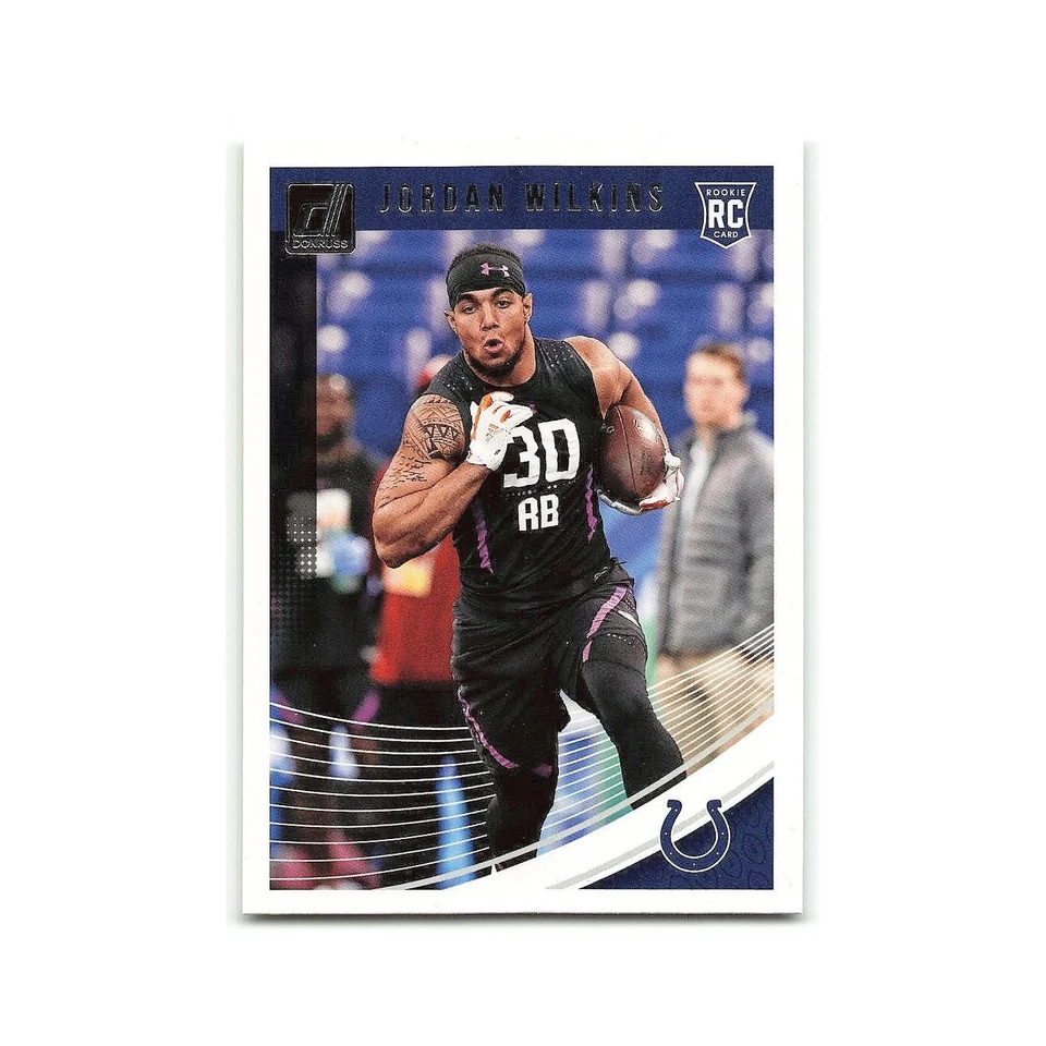 Jordan Wilkins Rookie 2018 Donruss #381 Indianapolis Colts Football Card NM - Image 1 of 3