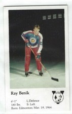 1981-82 Victoria Cougars (WHL) Ray Benik postcard
