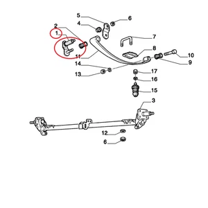 Original Rear Suspension Biscottino Fiat Fiorino 7790008 - Picture 1 of 1