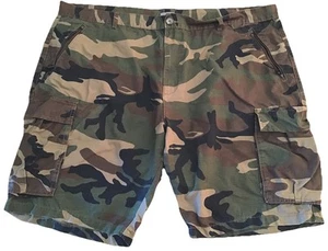 GEORGE Camouflage 100% Cotton CARGO SHORTS 42” Waist FREE POST - Imagen 1 de 7