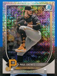 Paul Skenes Mojo Refractor 2025 Bowman Chrome #30 Pittsburgh Pirates Cy Young  - Picture 1 of 9
