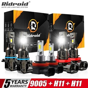 For Honda Pilot 2006-2018 Combo LED Headlight High Low Fog Light Bulbs Kit 6500K - Picture 1 of 24