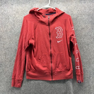Boston Red Sox Sudadera con Capucha Para Hombres Pequeña Roja Cremallera Completa MLB Béisbol Nike Sudadera Foto 1 de 4