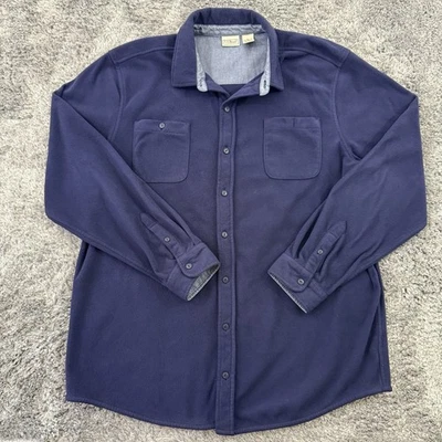 Chaqueta de Colección LL Bean Azul Polar Talla XL Camisa Alta Chaqueta Esenciales Senderismo Foto 1 de 4