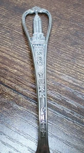 Vintage New York City Empire State Building ENCO Inc Silver Souvenir Spoon - Picture 1 of 4