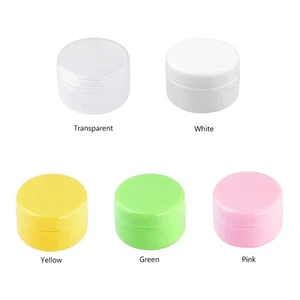 Travel Container Empty Face Cream Plastic Cosmetic Jar Pot 20g 50g 100g Sample - Picture 1 of 6