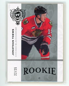 2007-08 THE CUP #190 ROOKIE RC PLATINUM GOLD /25 JONATHAN TOEWS - HAWKS HOF - Bild 1 von 1