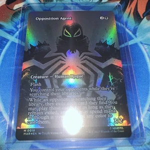 MTG Opposition Agent 0019 Foil (Borderless) M Marvel Universe Eternal-Legal NM M - Bild 1 von 1
