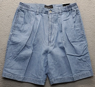 Croft & Barrow Shorts Men's Size 34 Blue Comfort Waist Classic Fit Pleated Front - Image 1 of 4