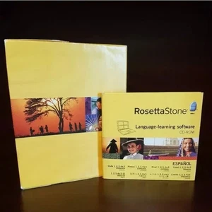 Rosetta Stone Course Spanish Level 1-5 Compete 5 Disc Set NO Headphones Español - Picture 1 of 10