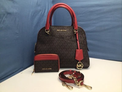Nuevo Michael Kors Jet Set Travel XS Bolso Bandolera Domo Con Cartera C/C Foto 1 de 4
