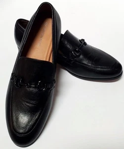 Johnston & Murphy Ali Bit Mocasín 8M Guante Negro Cuero Metal 7814919 Zapatos Planos - Imagen 1 de 12