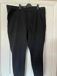 Ladies Black Jeggings Size 24-26 - Picture 1 of 1