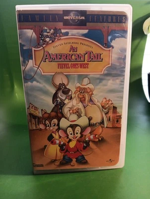 An American Tail Fievel Goes West VHS VCR Steven Spielberg - Image 1 of 3