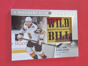 2021-22 SP Game Used Embroidered In History #45 William Karlsson "Wild Bill" - Bild 1 von 2