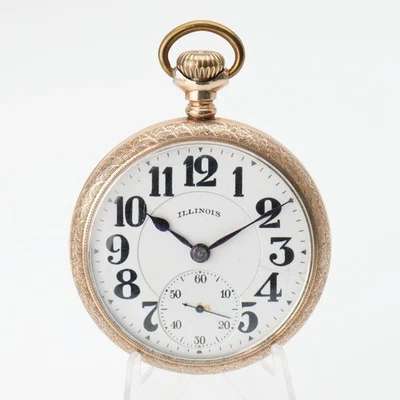 Antique Illinois Bunn Special Model 9 16s 21j 6 Pos Railroad Pocket Watch c.1922 - Image 1 of 4