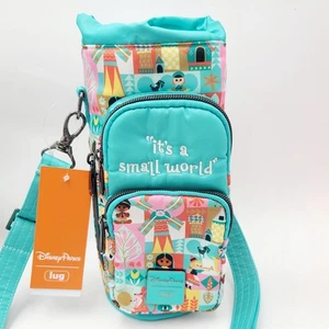 Exact Placement 2025 Disney Parks It’s A Small World Lug Bag Water Bottle Huggie - Picture 1 of 5