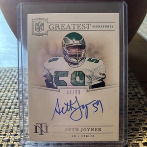 2024 Panini National Treasures NFL Greatest On Card Signatures Seth Joyner /99 - Picture 1 of 3
