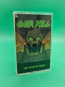 Overkill The Years Of Decay Cassette 1989 Megaforce/Atlantic THRASH METAL VTG - Picture 1 of 4