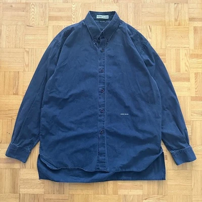 Vintage Stone Island washed black button down shirt Size XL - Image 1 of 4