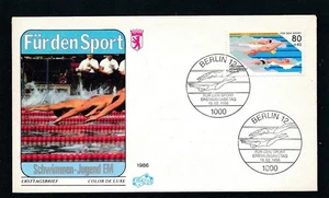 D455541 Germany FDC Sports Swimming - Picture 1 of 1