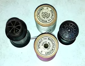 OLD Wheeler & Wilson Nähmaschine Nadeletui & seine speziell angefertigten Fäden - Bild 1 von 18