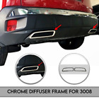 for 3008 Chrome Exhaust Frame Exterior Accessory for Peugeot 3008 Diffuser