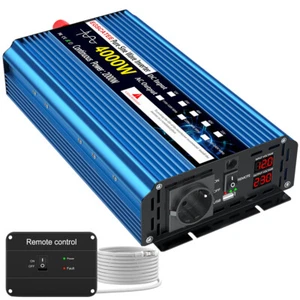 2000W 4000W Reiner Sinus Wechselrichter 12V 24V 230V Inverter Spannungswandler - Bild 1 von 11