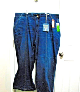NWT Women's Democracy Jeans Wide Leg  Size 24W Blue Ab Solution Stretch   #1 - Picture 1 of 5