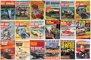 Set 18 HOT RODDING Motor Trend Autos Hot Rod Custom 1960er 1970er & mehr Zeitschriften - Bild 1 von 19