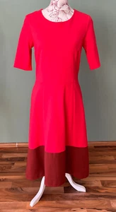 ♥ BODEN → Kleid * Wren Ponte • Fb. Koralle Colourblocking • UK 12R / D38 | NEU - Bild 1 von 8