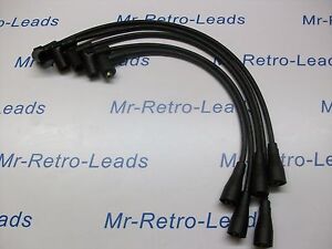 BLACK 7MM COPPER CORE IGNITION LEADS WILLYS JEEP 1941 > 1945 QUALITY BUILT LEADS