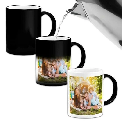 Personalised Magic Photo Mug Custom Heat Cup Colour Changing Mug Christmas Gift - Image 1 of 4