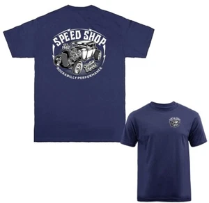 Speed Shop Hot Rod Garage Oldtimer Oldtimer Auto Grafik T-Shirt - Bild 1 von 17
