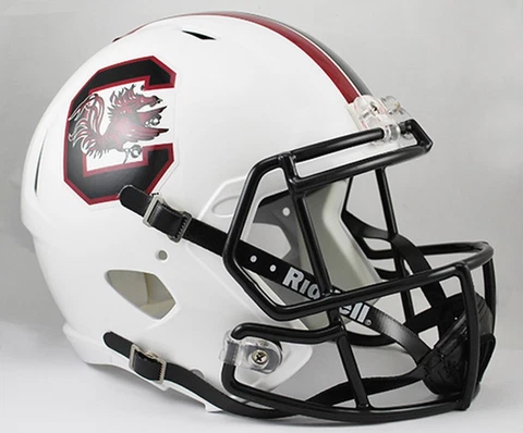 South Carolina Gamecocks White Mini Speed Replica Helmet [NEW] NCAA Desk Office Cover