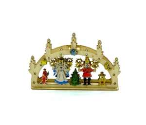 Casa de Muñecas Miniatura Arco Decoración Navidad 2 Pared Artesanal Volker Arnold - Imagen 1 de 2