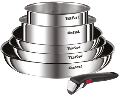 Tefal Cook Ingenio Set Stoviglie 6-tlg Casseruola,Classico Padella,Induzione - Immagine 1 di 4